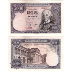 España. 1976. 5000 Pesetas (EBC-) Serie I