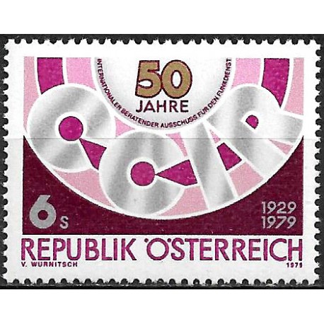 Austria. 1979. 6 Schilling (Nuevo) 50 Aniv. Consejo Consultivo de la Radio