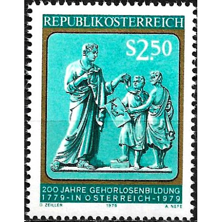 Austria. 1979. 2.50 Schilling (Nuevo) Educación para Sordos