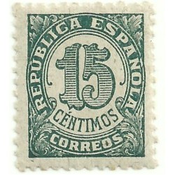 (747) 1938. 15 Céntimos. Cifras (Nuevo)