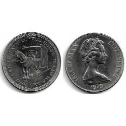 (38) Isla de Man. 1976. 1 Crown (EBC+)