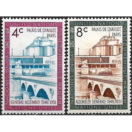 Naciones Unidas. 1948-51. Serie Completa (Nuevo)