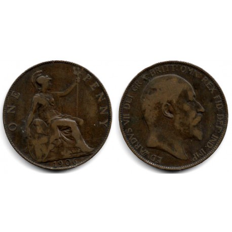 (794.2) Gran Bretaña. 1906. 1 Penny (BC+)