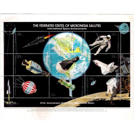 Micronesia. International Space Achievements (Nuevo, con leves dobleces)