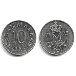 (860.1) Dinamarca. 1973. 10 Ore (MBC)