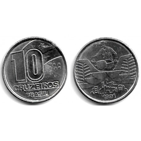 (619.1) Brasil. 1991. 10 Cruzeiros (MBC+)