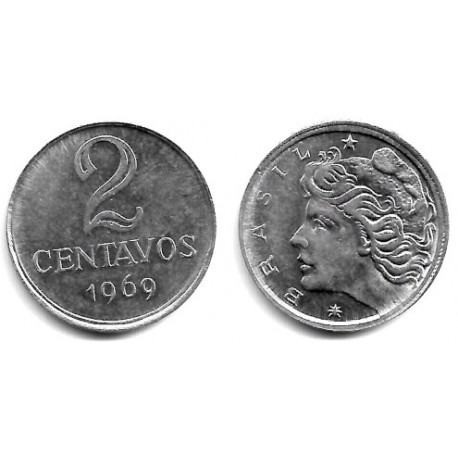 (576.2) Brasil. 1969. 2 Centavos (SC)