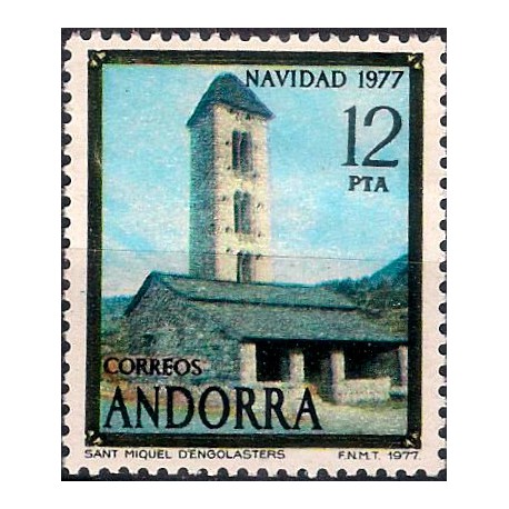 Andorra. 1977. 12 Pesetas (Nuevo) Navidad
