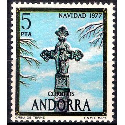 Andorra. 1977. 5 Pesetas (Nuevo) Navidad