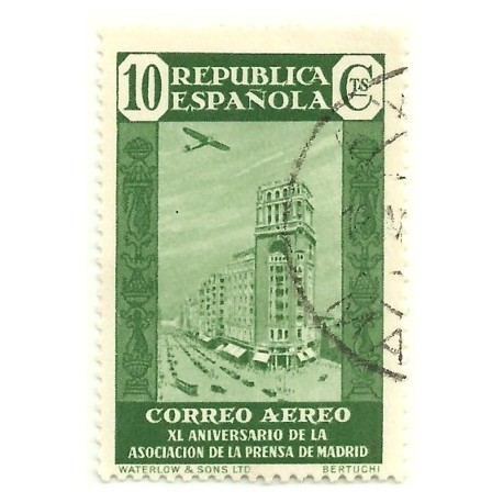 (714) 1936. 10 Céntimos. XL Aniv. Asociación Prensa (Usado)