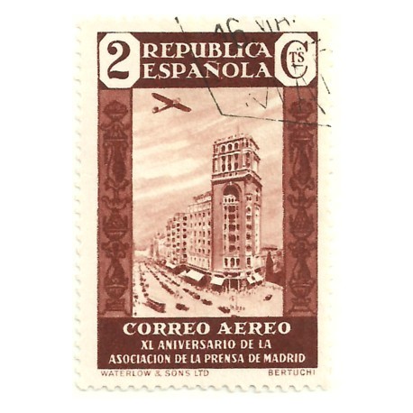 (712) 1936. 2 Céntimos. XL Aniv. Asociación Prensa (Usado)