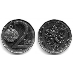 (9) República Checa. 1993. 2 Koruna (MBC)