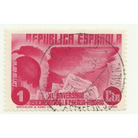 (711) 1936. 1 Céntimo. XL Aniv. Asociación Prensa (Usado)