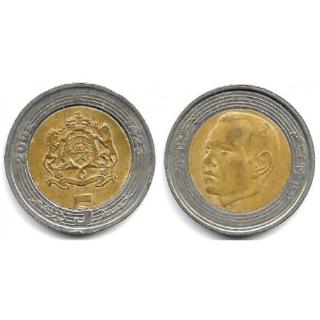 (Y109) Marruecos. 2002. 5 Dirhams (MBC)