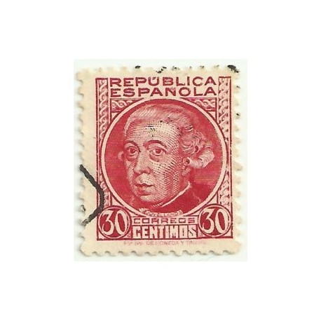 (687) 1933-35. 30 Céntimos. Personajes. Gaspar Melchor de Jovellanos (Usado)