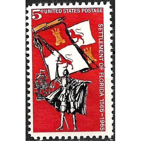 Estados Unidos de América. 1965. 5 Cents (Nuevo) Settlement of Florida