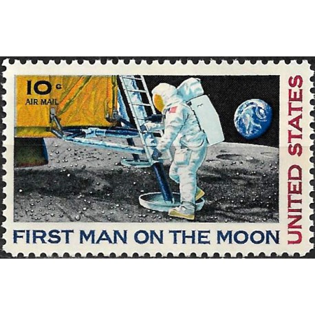 Estados Unidos de América. 1969. 10 Cents (Nuevo) First Man on the Moon