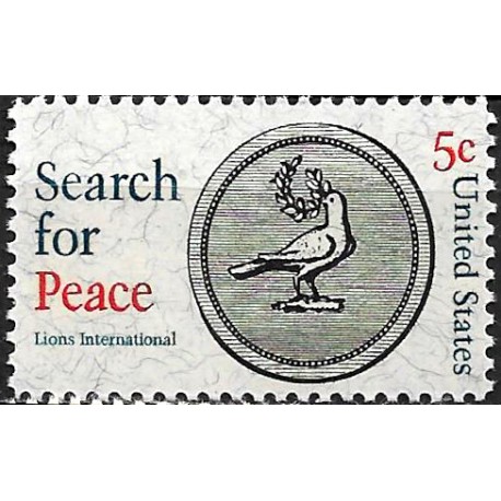 Estados Unidos de América. 1967. 5 Cents (Nuevo) Search for Peace