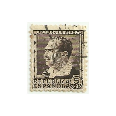 (681) 1933-35. 5 Céntimos. Personajes. Vicente Blanco Ibañez (Usado)