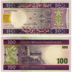 (10a) Mauritania. 2004. 100 Ouguiya (SC)