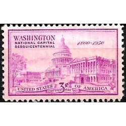 Estados Unidos de América. 1950. 3 Cents (Nuevo ) Washington National Capital Sesquicentennial