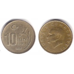 (1027.1) Turquía. 1996. 10 Bin Lira (MBC-)