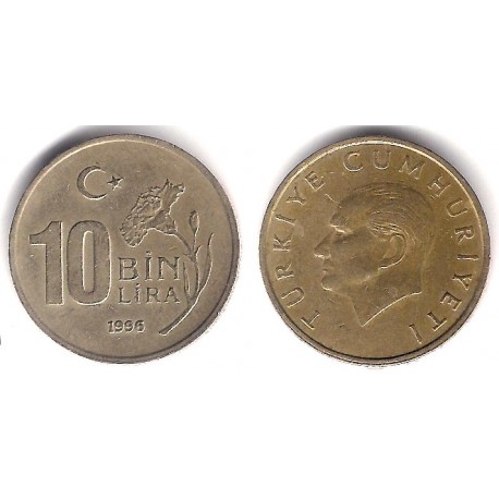 (1027.1) Turquía. 1996. 10 Bin Lira (MBC-)