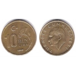 (1027.1) Turquía. 1997. 10 Bin Lira (MBC-)