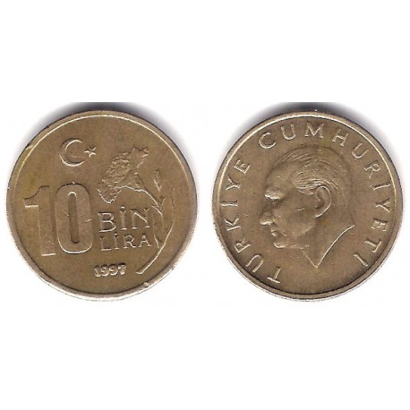 (1027.1) Turquía. 1997. 10 Bin Lira (MBC-)