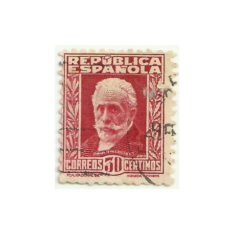 (659) 1931-2. 30 Céntimos. Personajes. Pablo Iglesias (Usado)
