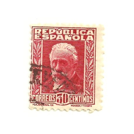 (659) 1931-2. 30 Céntimos. Personajes. Pablo Iglesias (Usado)
