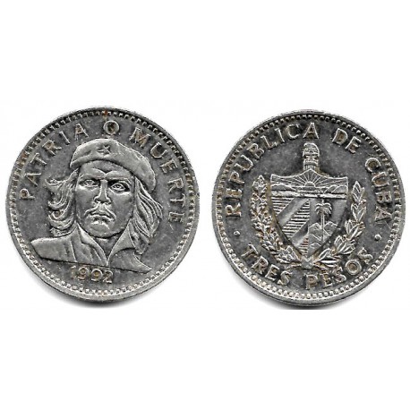 (346a) Cuba. 1992. 3 Pesos (MBC)
