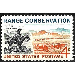 Estados Unidos de América. 1961. 4 Cents (Nuevo) Range Conservation