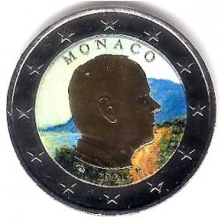 Mónaco. 2021. 2 Euro (SC) Coloreada