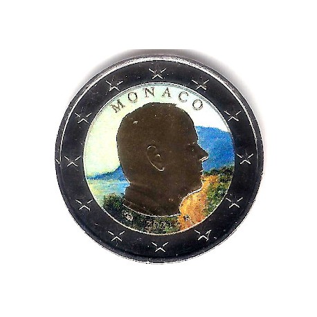 Mónaco. 2021. 2 Euro (SC) Coloreada