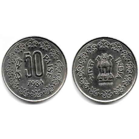 (65) India. 1984. 50 Paise (SC)