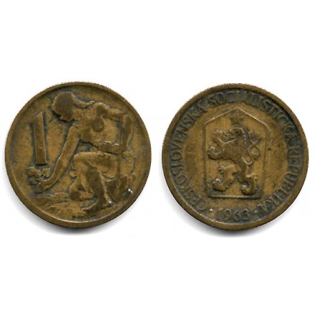 (50) Checoslovaquia. 1963. 1 Koruna (BC)