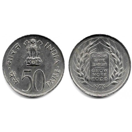 (62) India. 1973. 50 Paise (EBC)