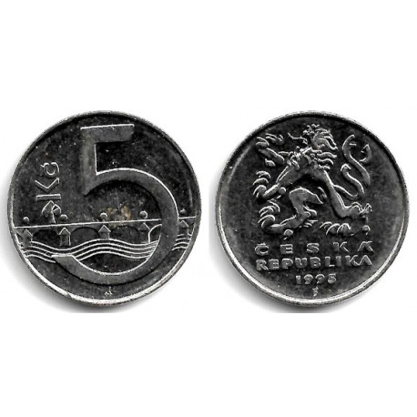 (8) República Checa. 1995. 5 Korun (MBC)
