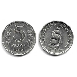 (59) Argentina. 1964. 5 Pesos (MBC-)
