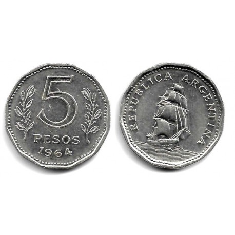 (59) Argentina. 1964. 5 Pesos (MBC-)