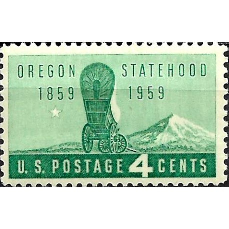 Estados Unidos de América. 1959. 4 Cents (Nuevo) Oregon Statehood