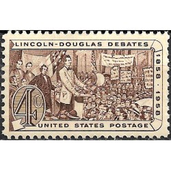 Estados Unidos de América. 1958. 4 Cents (Nuevo) Lincoln-Douglas Debates