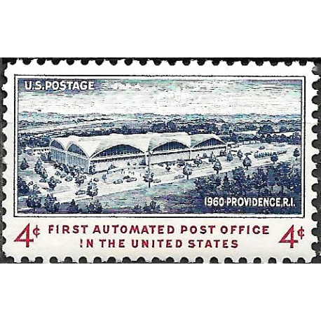 Estados Unidos de América. 1960. 4 Cents (Nuevo) First Automated Post Office