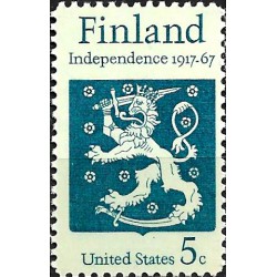 Estados Unidos de América. 1967. 5 Cents (Nuevo) Finland Independence 1917-1967