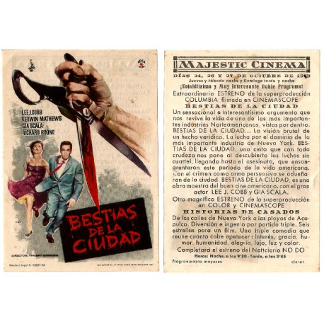 Bestias de La Ciudad. 1963. Majestic Cinema.