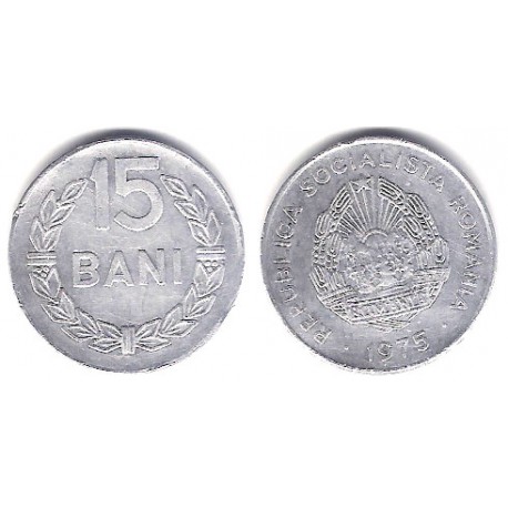 (93a) Rumania. 1975. 15 Bani (EBC)