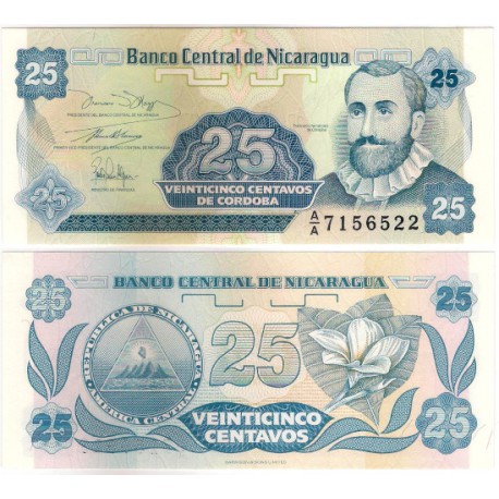 (170) Nicaragua. 1991. 25 Centavos (SC)