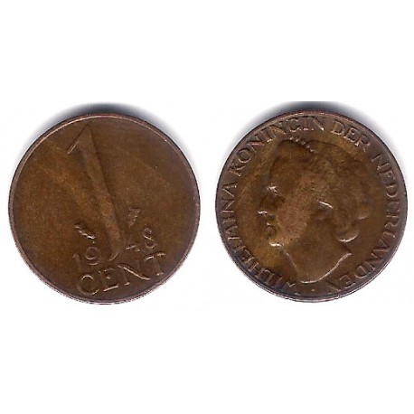 (175) Países Bajos. 1948. 1 Cent (MBC)
