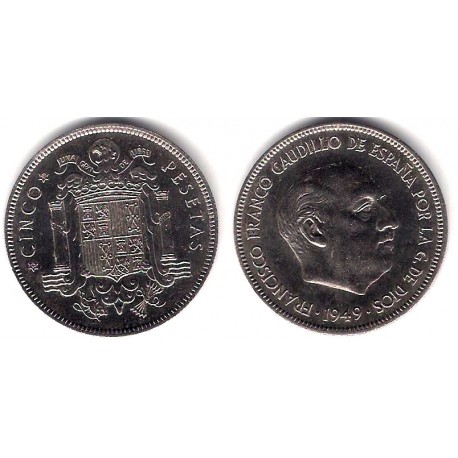 Estado Español. 1949*(19-49). 5 Pesetas (EBC)